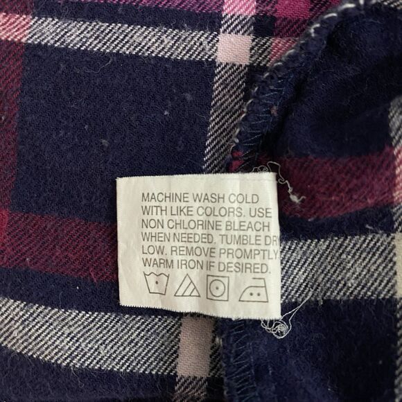 Upcycled Flannel Shirt Shacket Womens XL Fair Scones Grunge Patchwork Folk Art - Picture 15 of 16